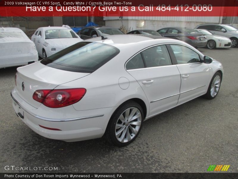 Candy White / Cornsilk Beige Two-Tone 2009 Volkswagen CC VR6 Sport