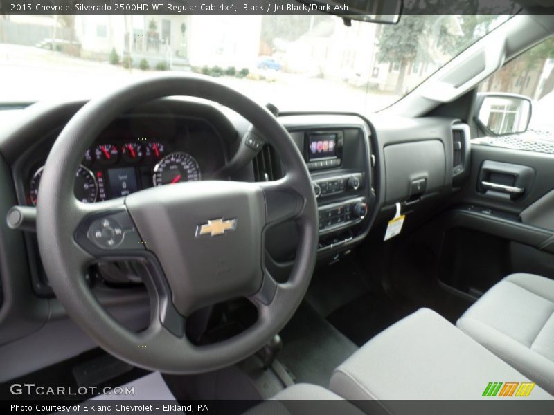 Black / Jet Black/Dark Ash 2015 Chevrolet Silverado 2500HD WT Regular Cab 4x4