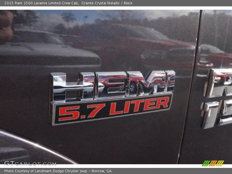 Granite Crystal Metallic / Black 2015 Ram 1500 Laramie Limited Crew Cab