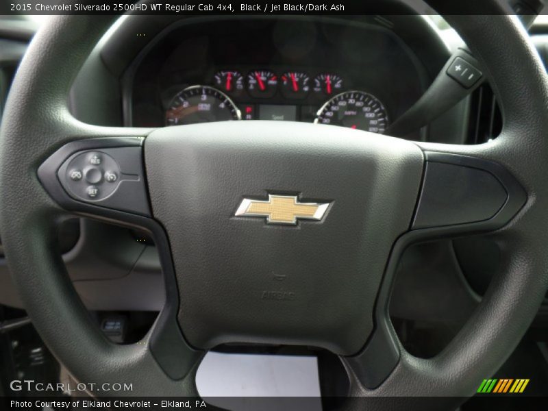 Black / Jet Black/Dark Ash 2015 Chevrolet Silverado 2500HD WT Regular Cab 4x4