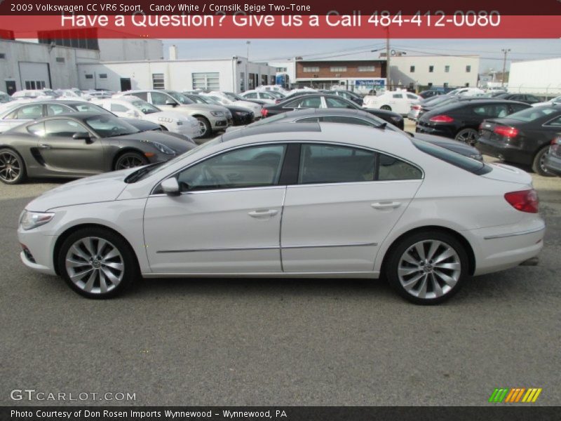 Candy White / Cornsilk Beige Two-Tone 2009 Volkswagen CC VR6 Sport