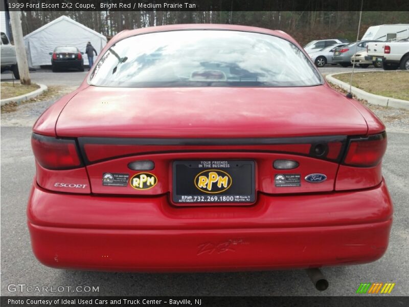 Bright Red / Medium Prairie Tan 1999 Ford Escort ZX2 Coupe