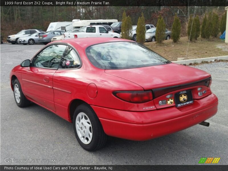 Bright Red / Medium Prairie Tan 1999 Ford Escort ZX2 Coupe