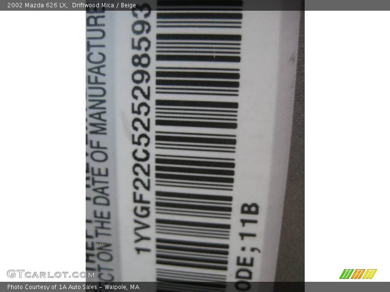 Driftwood Mica / Beige 2002 Mazda 626 LX
