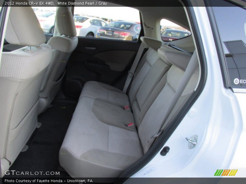 White Diamond Pearl / Gray 2012 Honda CR-V EX 4WD