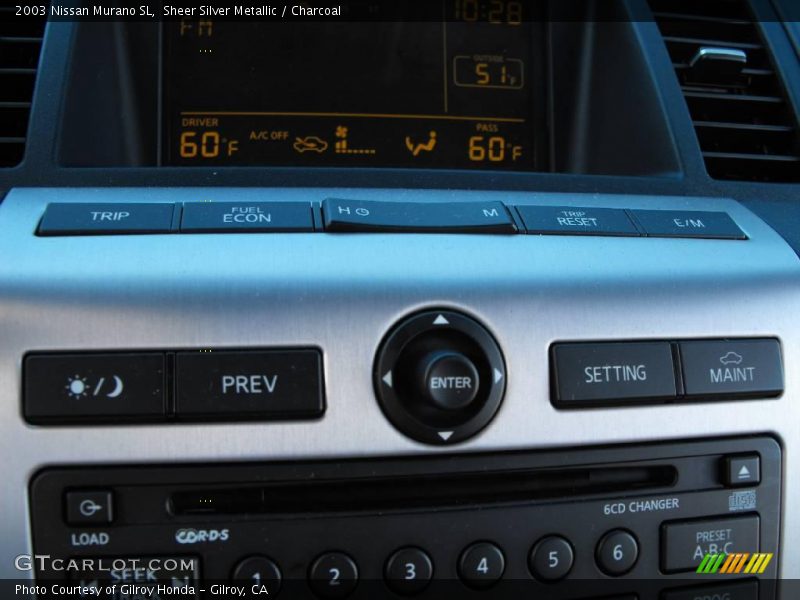 Sheer Silver Metallic / Charcoal 2003 Nissan Murano SL