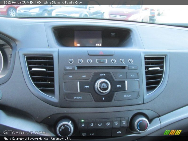 White Diamond Pearl / Gray 2012 Honda CR-V EX 4WD