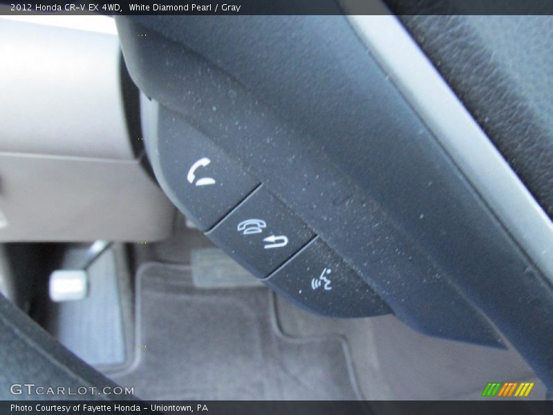 White Diamond Pearl / Gray 2012 Honda CR-V EX 4WD