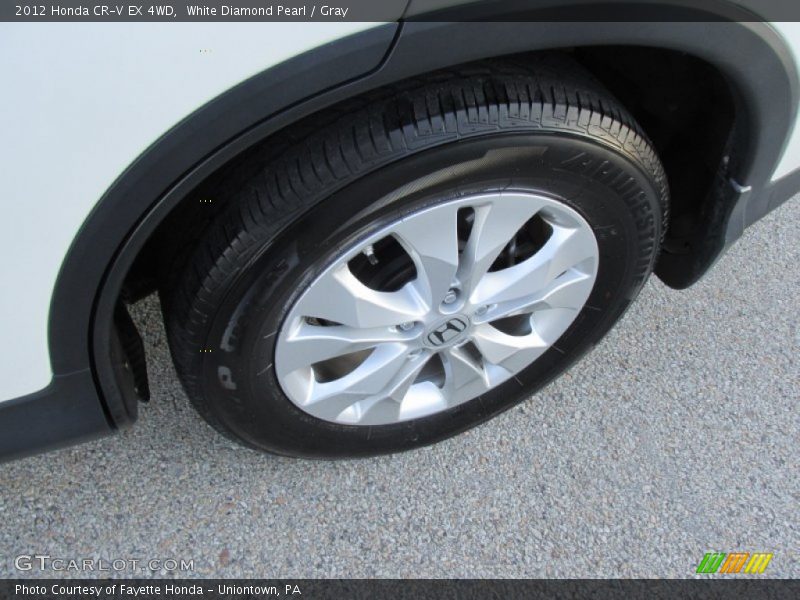 White Diamond Pearl / Gray 2012 Honda CR-V EX 4WD