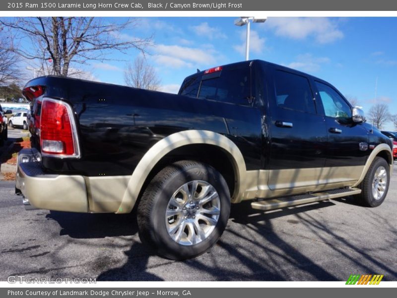 Black / Canyon Brown/Light Frost 2015 Ram 1500 Laramie Long Horn Crew Cab