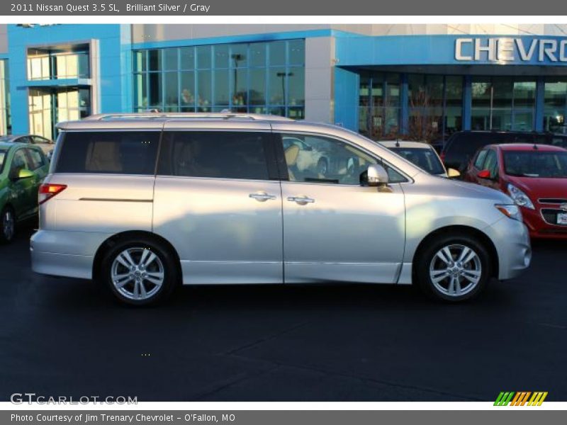 Brilliant Silver / Gray 2011 Nissan Quest 3.5 SL