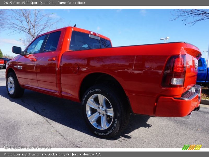 Flame Red / Black 2015 Ram 1500 Sport Quad Cab