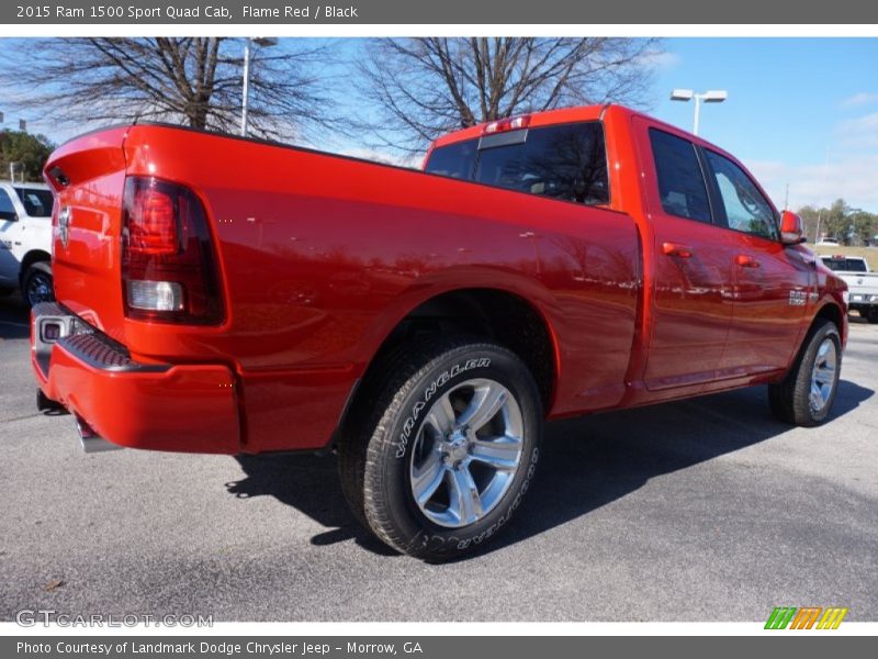 Flame Red / Black 2015 Ram 1500 Sport Quad Cab