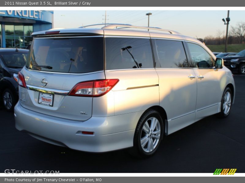 Brilliant Silver / Gray 2011 Nissan Quest 3.5 SL