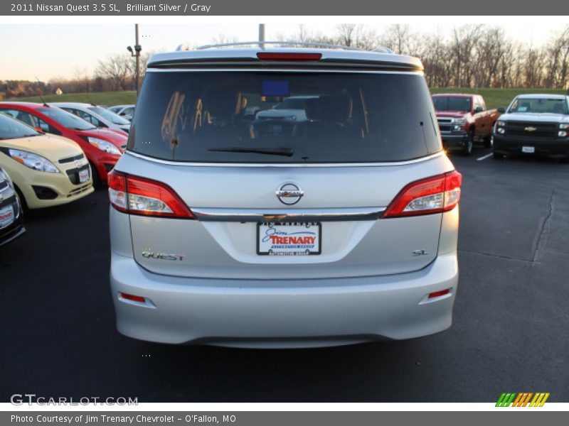 Brilliant Silver / Gray 2011 Nissan Quest 3.5 SL