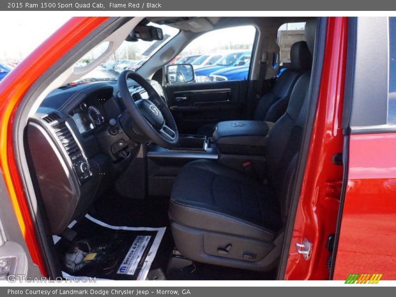 Flame Red / Black 2015 Ram 1500 Sport Quad Cab