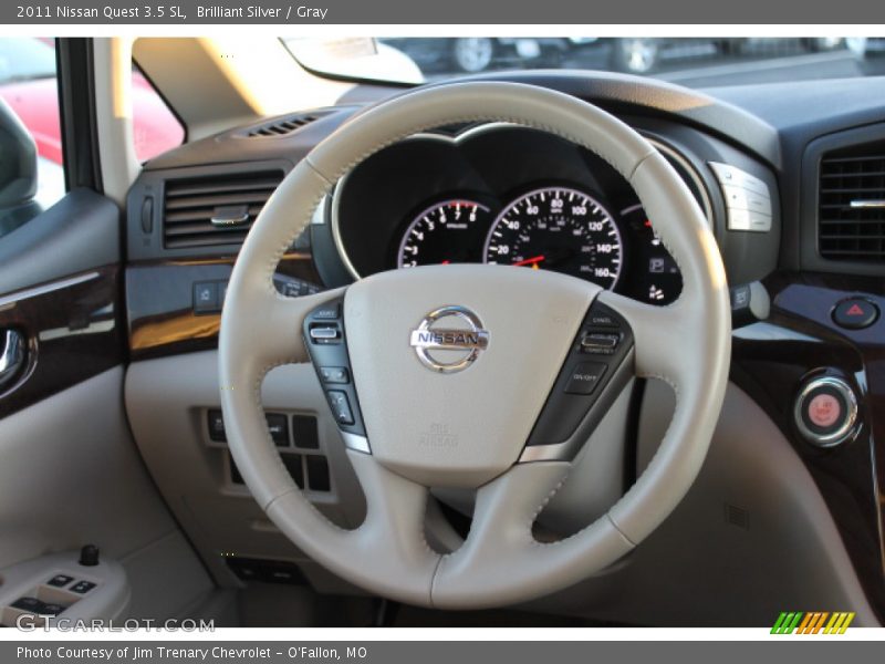 Brilliant Silver / Gray 2011 Nissan Quest 3.5 SL