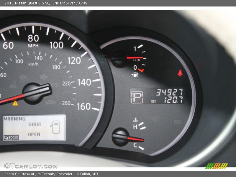 Brilliant Silver / Gray 2011 Nissan Quest 3.5 SL