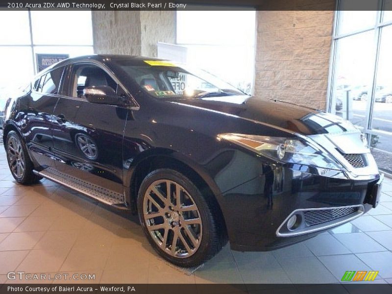 Crystal Black Pearl / Ebony 2010 Acura ZDX AWD Technology