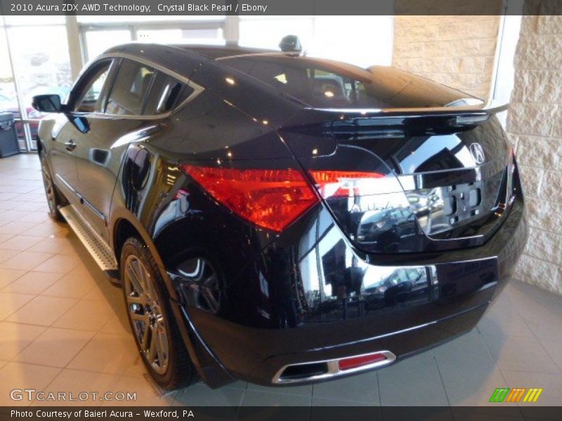Crystal Black Pearl / Ebony 2010 Acura ZDX AWD Technology