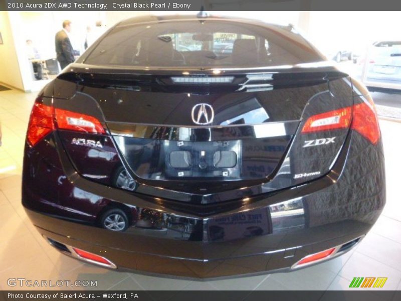 Crystal Black Pearl / Ebony 2010 Acura ZDX AWD Technology