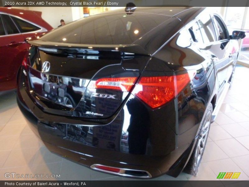 Crystal Black Pearl / Ebony 2010 Acura ZDX AWD Technology