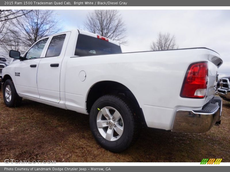 Bright White / Black/Diesel Gray 2015 Ram 1500 Tradesman Quad Cab