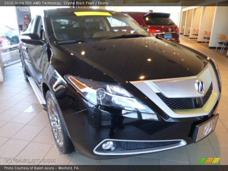 Crystal Black Pearl / Ebony 2010 Acura ZDX AWD Technology