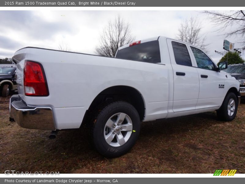 Bright White / Black/Diesel Gray 2015 Ram 1500 Tradesman Quad Cab
