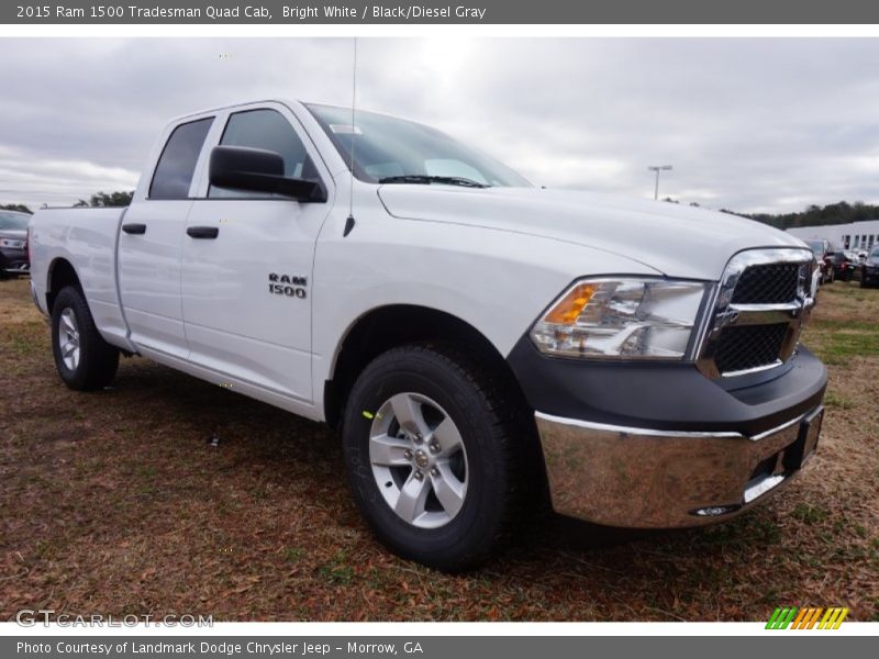 Bright White / Black/Diesel Gray 2015 Ram 1500 Tradesman Quad Cab