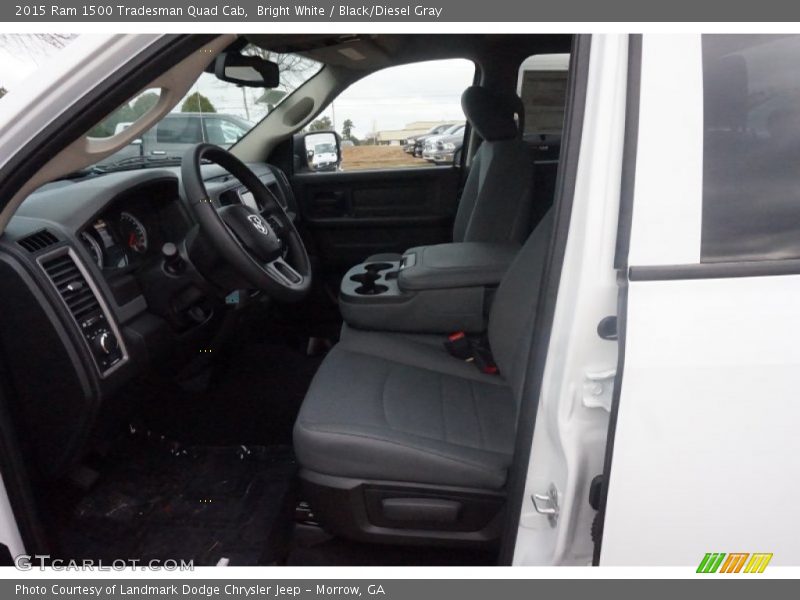 Bright White / Black/Diesel Gray 2015 Ram 1500 Tradesman Quad Cab