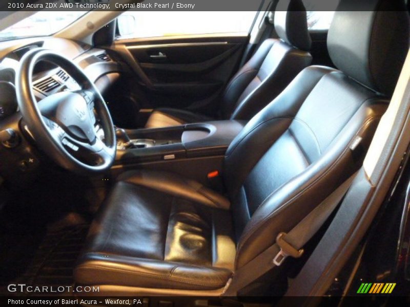 Crystal Black Pearl / Ebony 2010 Acura ZDX AWD Technology