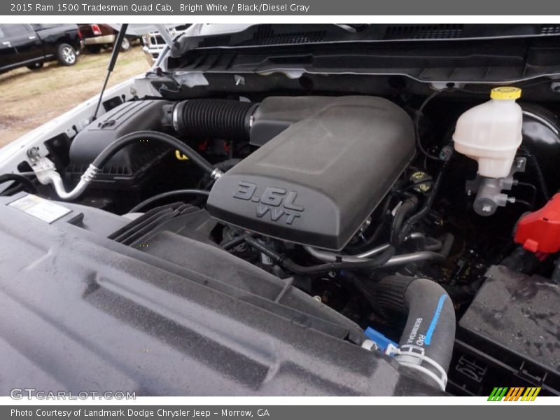 Bright White / Black/Diesel Gray 2015 Ram 1500 Tradesman Quad Cab