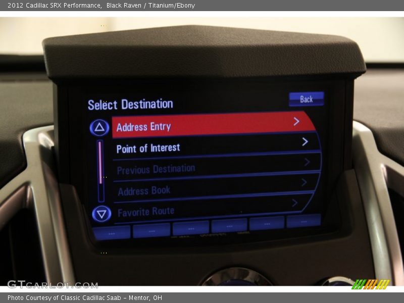 Black Raven / Titanium/Ebony 2012 Cadillac SRX Performance