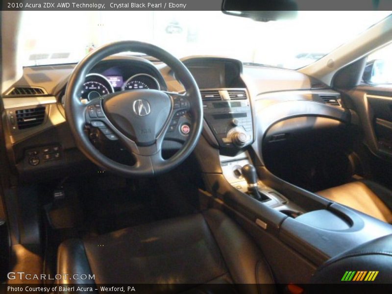 Crystal Black Pearl / Ebony 2010 Acura ZDX AWD Technology
