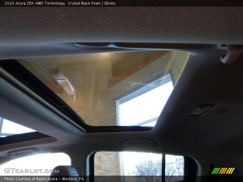 Crystal Black Pearl / Ebony 2010 Acura ZDX AWD Technology