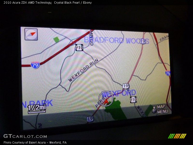 Crystal Black Pearl / Ebony 2010 Acura ZDX AWD Technology
