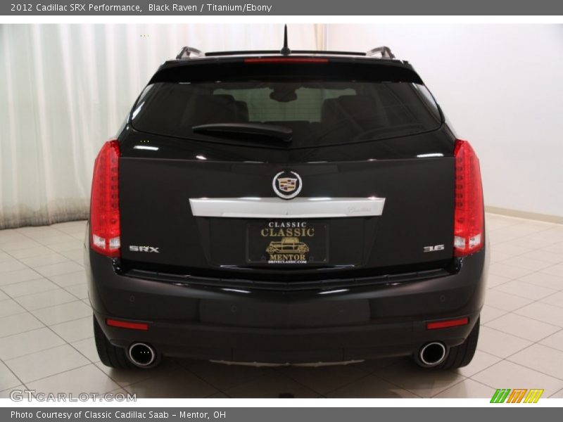 Black Raven / Titanium/Ebony 2012 Cadillac SRX Performance