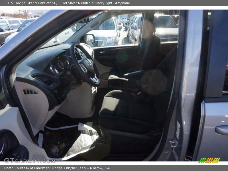 Billet Silver Metallic / Black/Light Graystone 2015 Dodge Grand Caravan SE