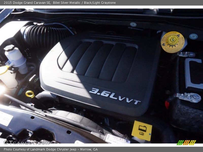 Billet Silver Metallic / Black/Light Graystone 2015 Dodge Grand Caravan SE