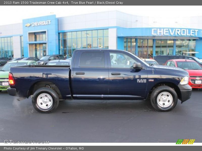 True Blue Pearl / Black/Diesel Gray 2013 Ram 1500 Tradesman Crew Cab 4x4