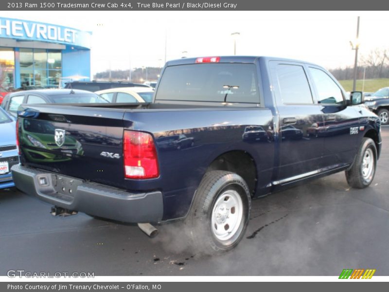 True Blue Pearl / Black/Diesel Gray 2013 Ram 1500 Tradesman Crew Cab 4x4