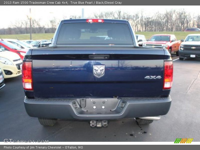 True Blue Pearl / Black/Diesel Gray 2013 Ram 1500 Tradesman Crew Cab 4x4