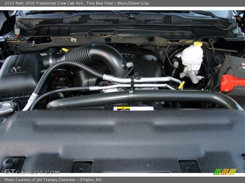 True Blue Pearl / Black/Diesel Gray 2013 Ram 1500 Tradesman Crew Cab 4x4