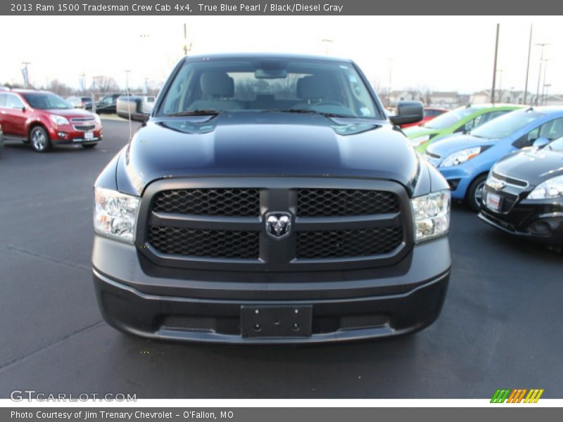 True Blue Pearl / Black/Diesel Gray 2013 Ram 1500 Tradesman Crew Cab 4x4