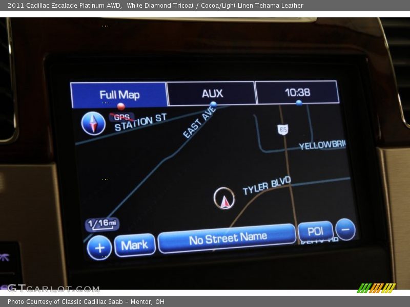 White Diamond Tricoat / Cocoa/Light Linen Tehama Leather 2011 Cadillac Escalade Platinum AWD