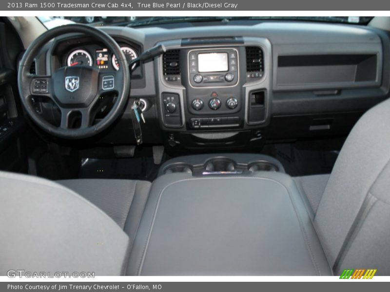 True Blue Pearl / Black/Diesel Gray 2013 Ram 1500 Tradesman Crew Cab 4x4