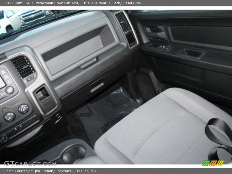 True Blue Pearl / Black/Diesel Gray 2013 Ram 1500 Tradesman Crew Cab 4x4