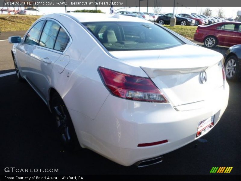 Bellanova White Pearl / Ebony 2014 Acura TL Technology SH-AWD
