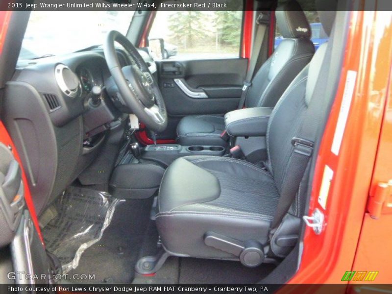 Firecracker Red / Black 2015 Jeep Wrangler Unlimited Willys Wheeler W 4x4